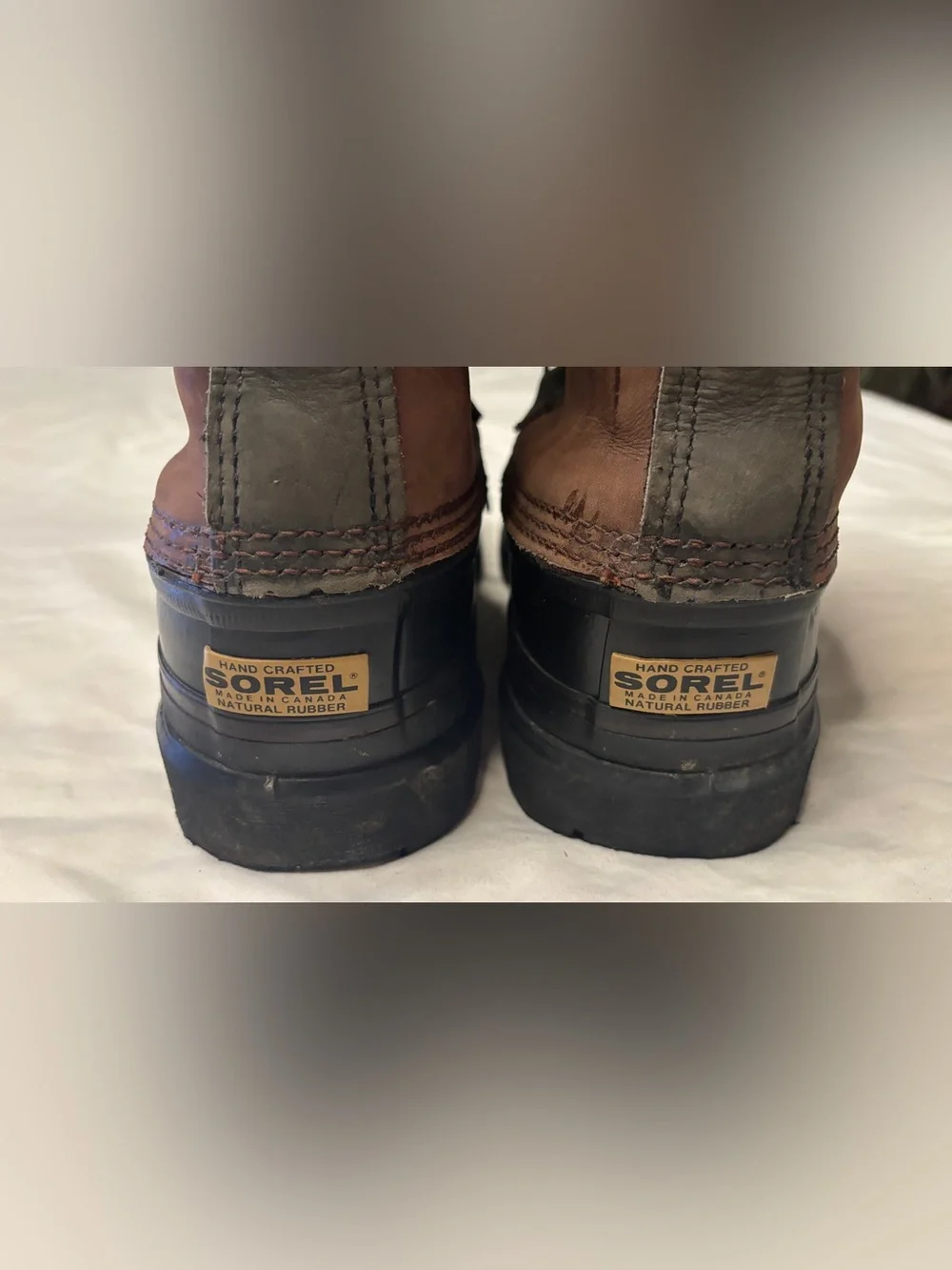 Vintage Sorel Bighorn Men’s Size 10 Snow Boots Leather Made in Canada Insulated